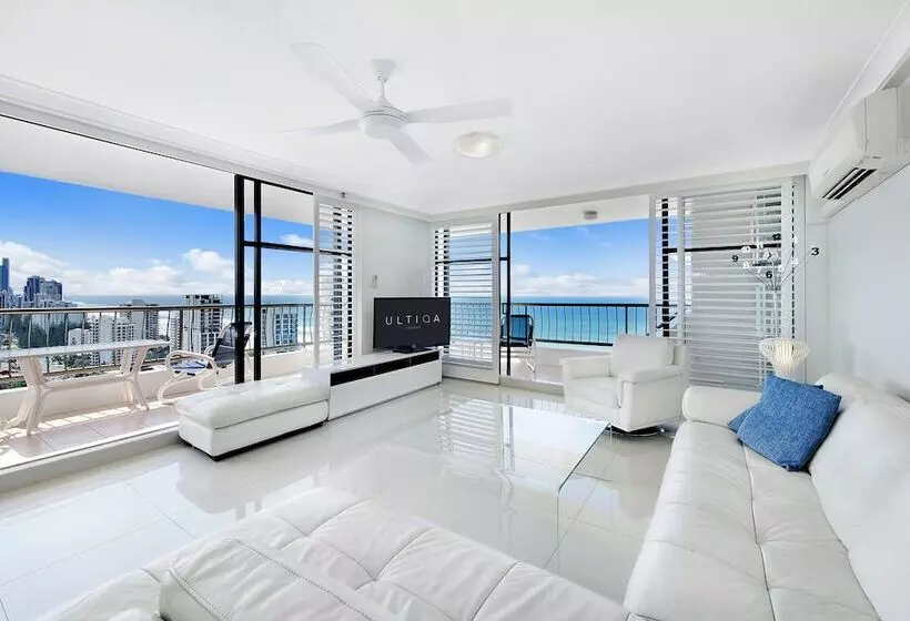 آپارتمان ممتاز دوخوابه رو به دریا, Ultiqa Beach Haven On Broadbeach