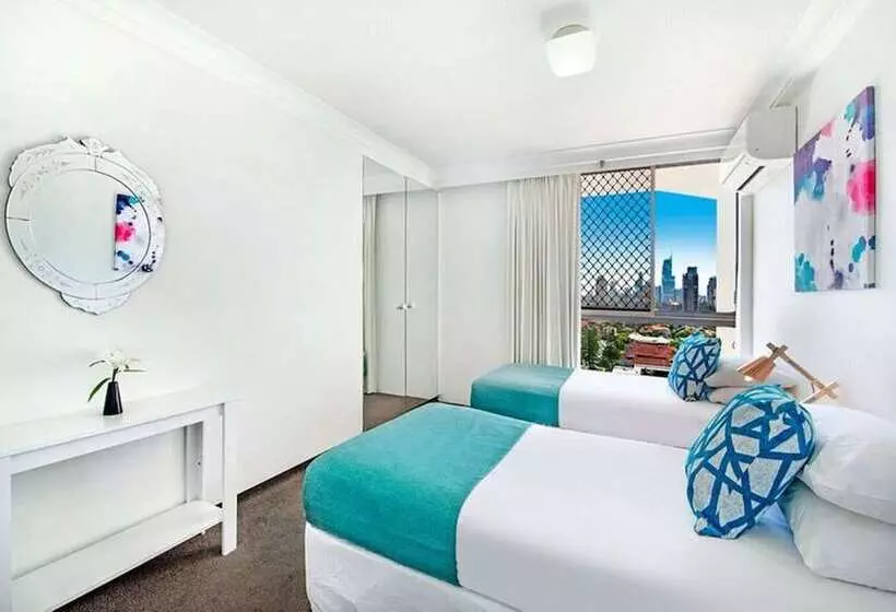 آپارتمان ممتاز دوخوابه رو به دریا, Ultiqa Beach Haven On Broadbeach