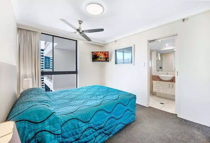 آپارتمان ممتاز دوخوابه رو به دریا, Ultiqa Beach Haven On Broadbeach