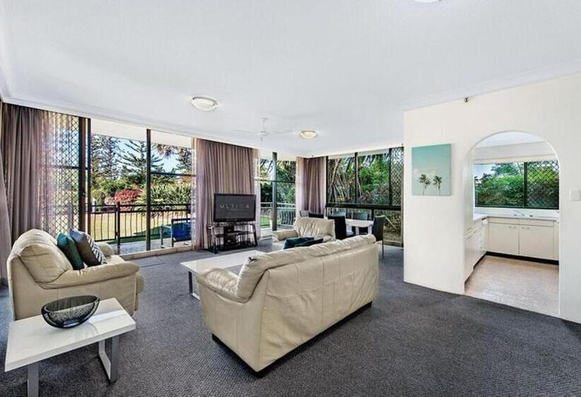 דירת 2 חדרי שינה עם נוף לבריכה, Ultiqa Beach Haven On Broadbeach