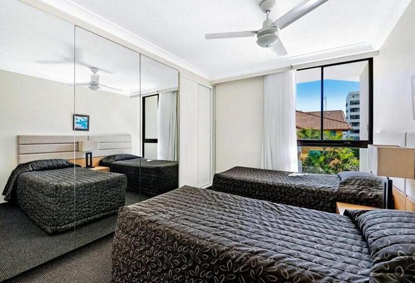 דירת 2 חדרי שינה עם נוף לבריכה, Ultiqa Beach Haven On Broadbeach