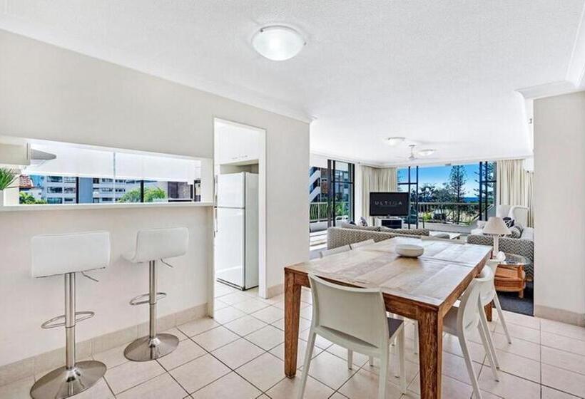 דירת 2 חדרי שינה עם נוף לבריכה, Ultiqa Beach Haven On Broadbeach