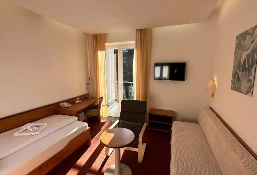 اتاق استاندارد یک تخته با بالکن, Interhotel Montana