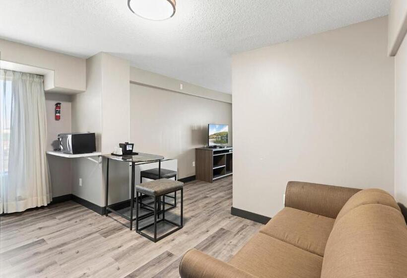 带大床的套房, Travelodge Hotel By Wyndham Saskatoon