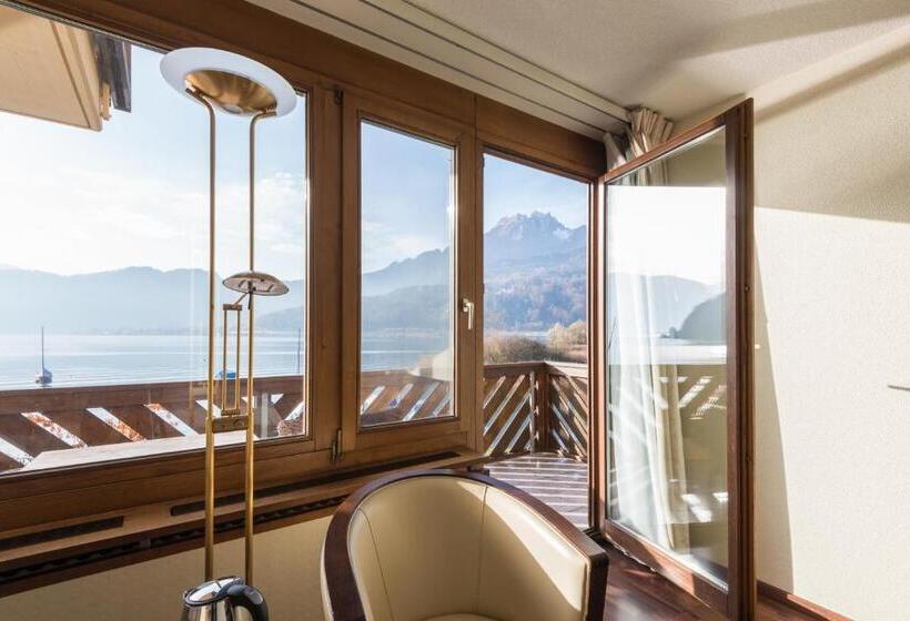 غرفة قياسية مطلّة علي البحيرة, Seehotel Sternen