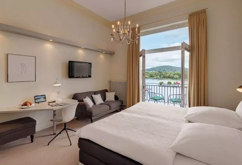 اتاق سوپریور با چشم‌انداز رودخانه, Rheinhotel Dreesen