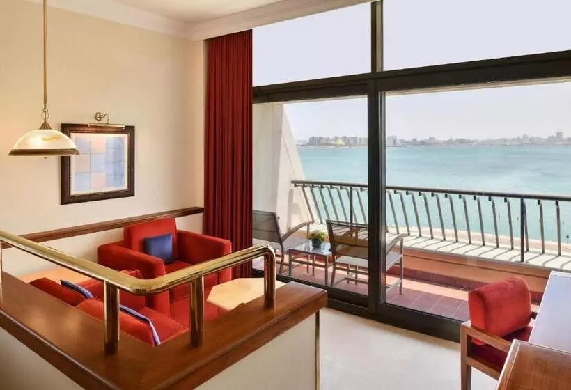 اتاق دلوکس با تخت کینگ و چشمانداز, Sheraton Grand Doha Resort & Convention