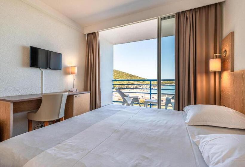 オーシャンビュースタンダードルームバルコニー付き, Hôtel Propriano Arena Bianca
