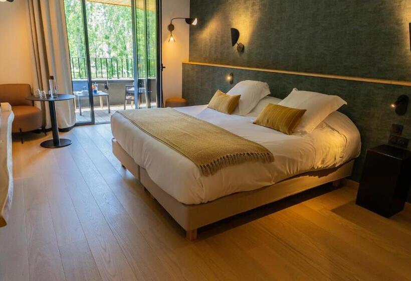 غرفة سوبيريور مزوَّدة بتراس, Auberge De La Caillère