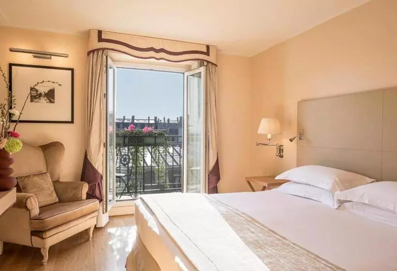 バルコニー付きデラックスルーム, Castille Paris – Starhotels Collezione