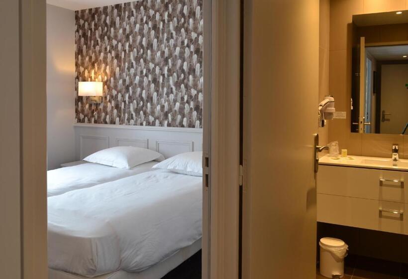 4인용 스탠다드 룸, Logis Hôtel Restaurant Le Monarque