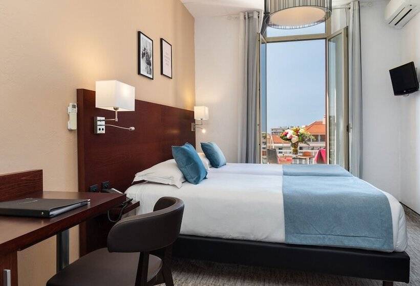 חדר דלוקס נוף לים, The Originals Boutique, Hôtel Des Orangers, Cannes