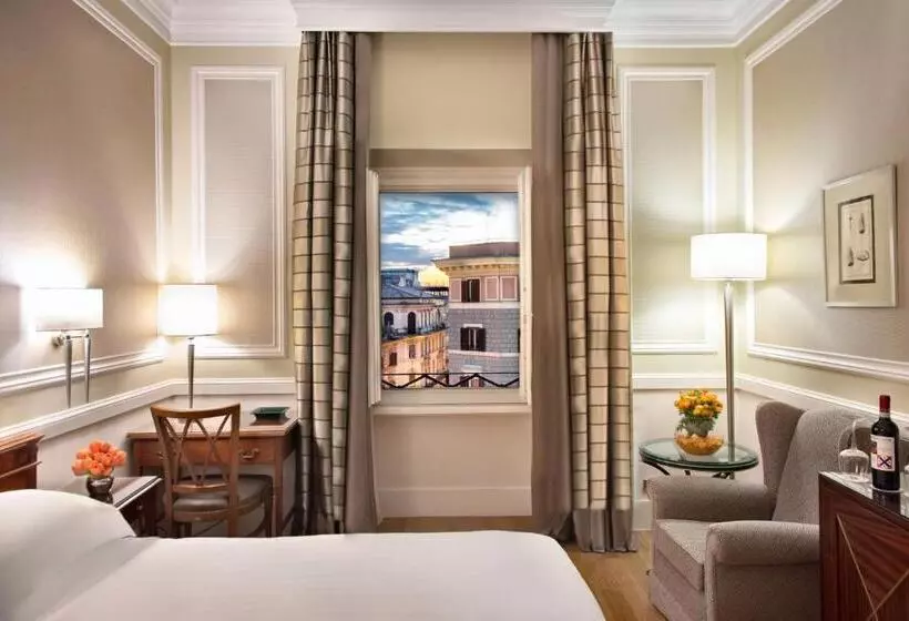 اتاق لوکس با تخت بزرگ, Rome Marriott Grand Hotel Flora