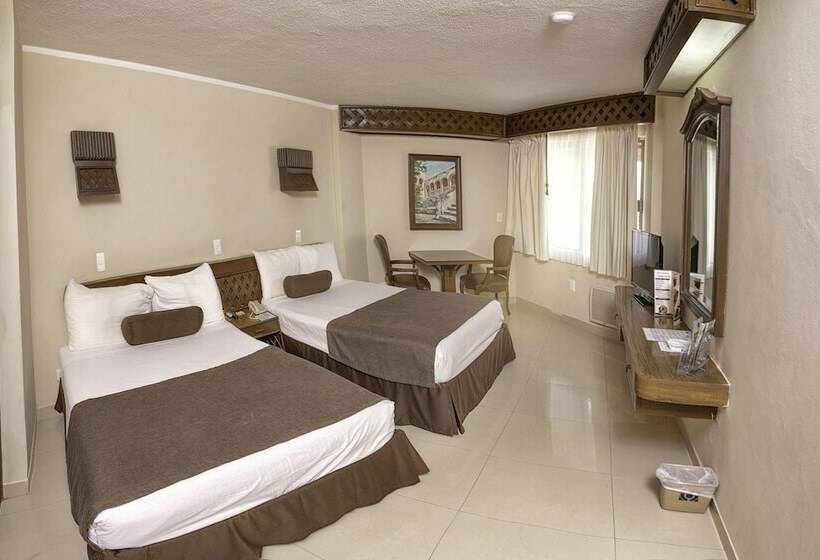 스탠다드 룸 더블 침대 2개, Plaza Kokai Cancún