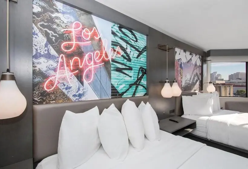 اتاق استاندارد با 2 تخت دوبل, Aiden Los Angeles Downtown Dragon Gate Inn
