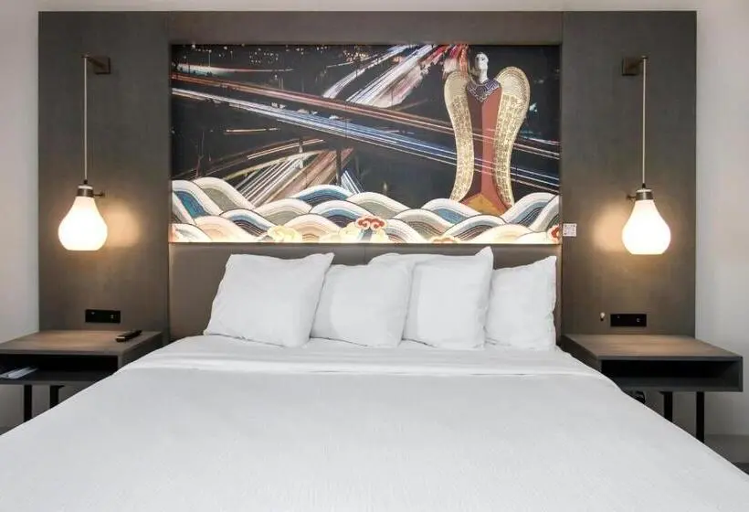 اتاق استاندارد با تخت بزرگ برای معلولان, Aiden Los Angeles Downtown Dragon Gate Inn