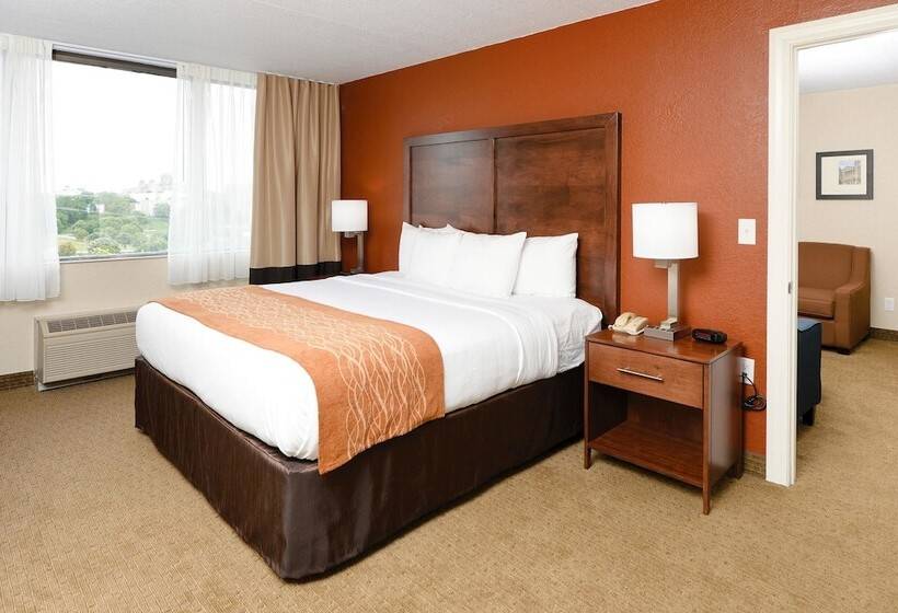 带河湖景观的套房, Comfort Inn & Suites Event Center