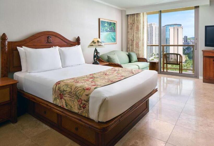 חדר סטנדרט מיטה זוגית עם נוף לעיר, Luana Waikiki Hotel & Suites