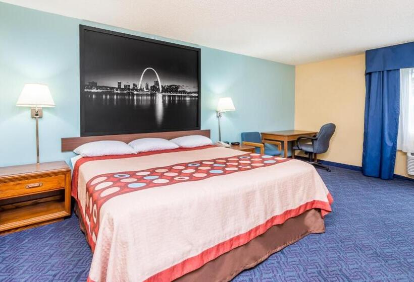 اتاق استاندارد با تخت بزرگ برای معلولان, Super 8 By Wyndham O'fallon