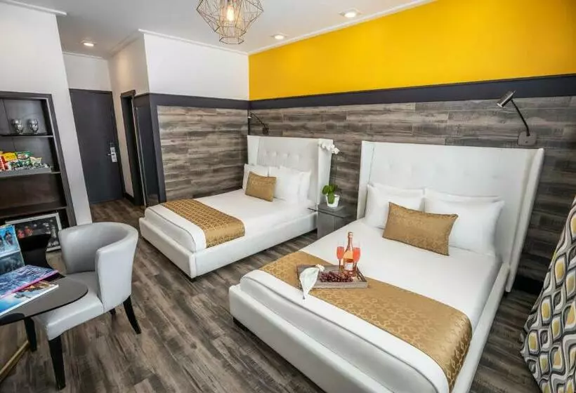 اتاق استاندارد با 2 تخت دوبل, Catalina Hotel & Beach Club