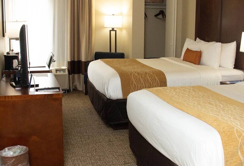 ２ダブルベッドのスタンダードルーム, Comfort Inn Atlanta Airport