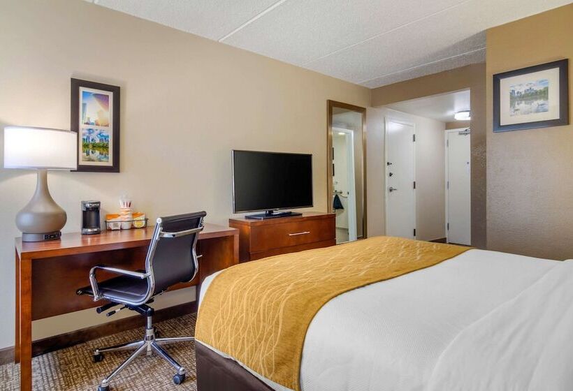 身障者適用ダブルベッド付きスタンダードルーム, Comfort Inn Atlanta Airport