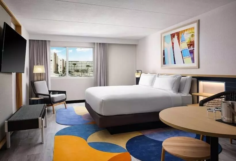 ダブルベッドスタンダードルーム, Hilton Garden Inn Cocoa Beach Oceanfront