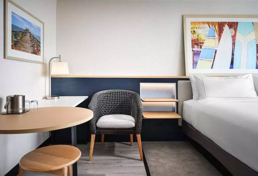 海の見えるダブルベッドスタンダードルーム, Hilton Garden Inn Cocoa Beach Oceanfront