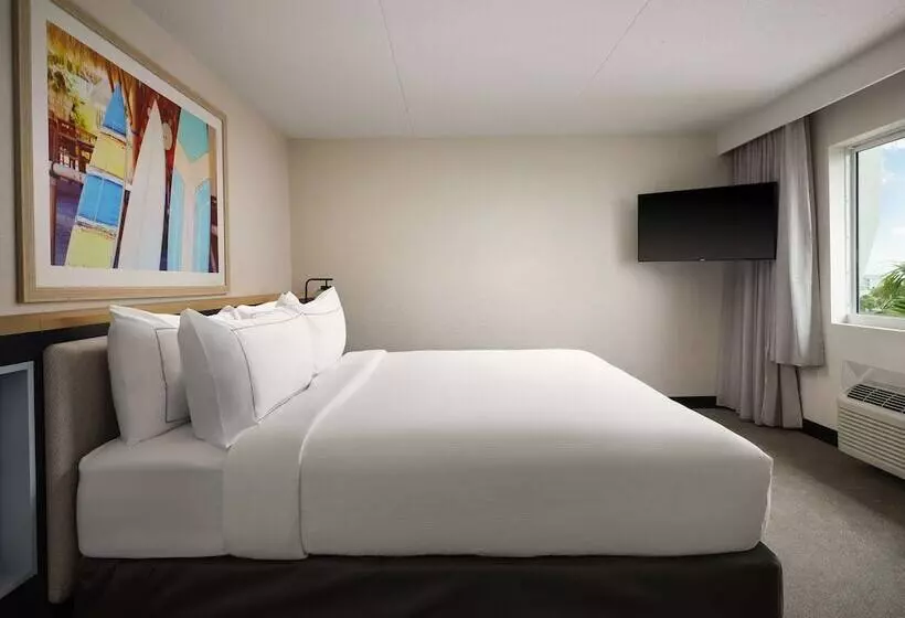 海の見えるダブルベッドスタンダードルーム, Hilton Garden Inn Cocoa Beach Oceanfront