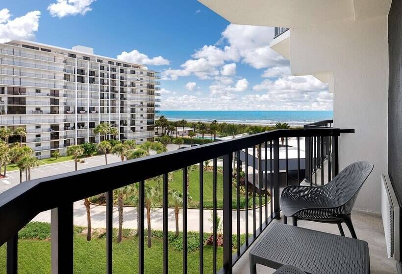 Yandan Deniz Manzaralı Süit, Hilton Garden Inn Cocoa Beach Oceanfront