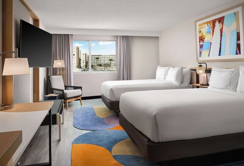 Quarto Estandar 2 Camas Casal, Hilton Garden Inn Cocoa Beach Oceanfront