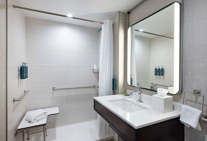 장애인을 위한 더블 침대 스탠다드 룸, Hilton Galveston Island Resort