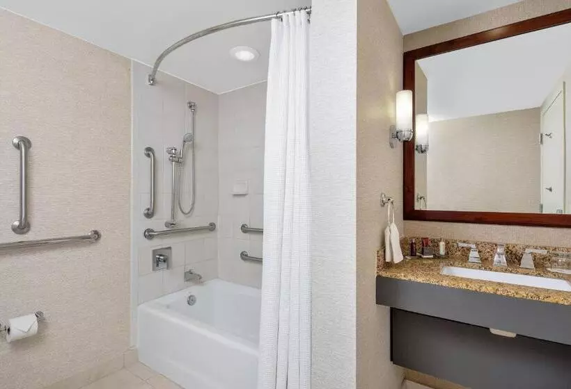 キングサイズベッドのスタンダードルーム, Boca Raton Marriott At Boca Center