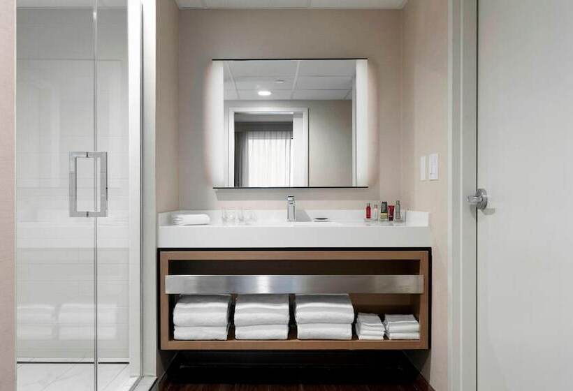 带2个双人床的标准工作室, Des Moines Marriott Downtown