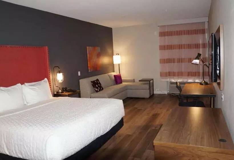身障者適用キングサイズベッドルーム, La Quinta Inn & Suites By Wyndham Lewisville