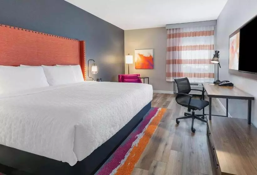 キングサイズベッドのスタンダードルーム, La Quinta Inn & Suites By Wyndham Lewisville