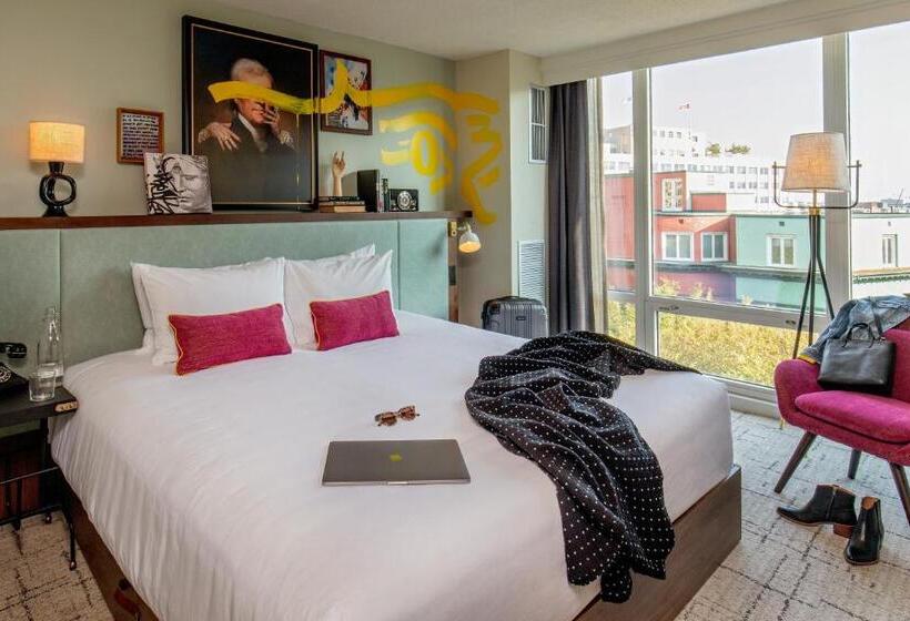 带大床的高级房间, Generator Hotel Washington Dc