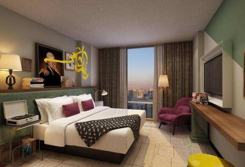디럭스 룸 킹사이즈 침대, Generator Hotel Washington Dc
