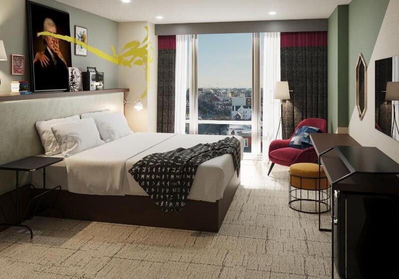 带大床的高级房间, Generator Hotel Washington Dc