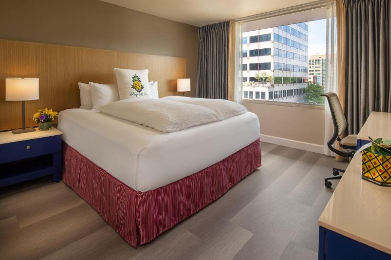 اتاق استاندارد با تخت بزرگ, Staypineapple, Hotel Rose, Downtown Portland