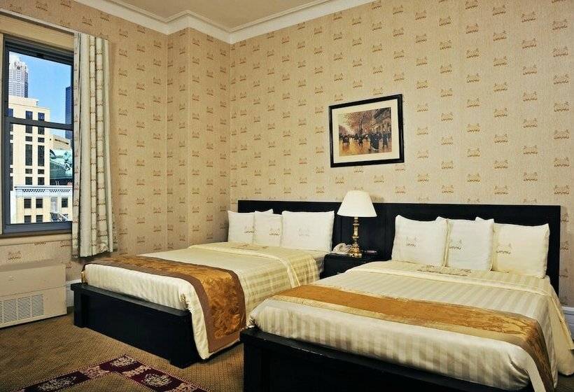 غرفه قياسيه سريرين مزدوجين, Congress Plaza Hotel Chicago