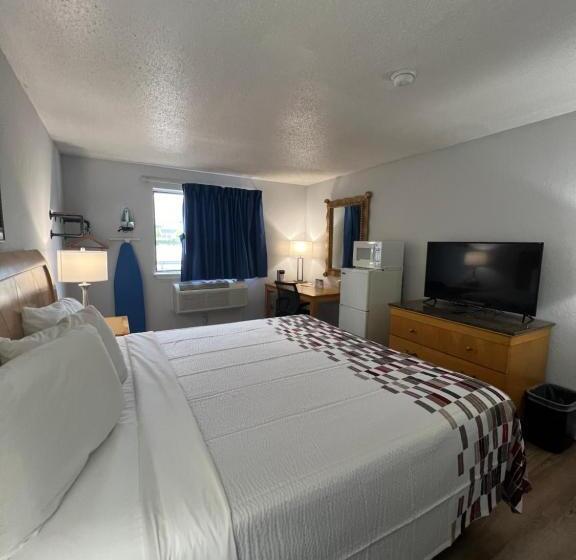 带大床的标准间, Economy 7 Inn   Norfolk