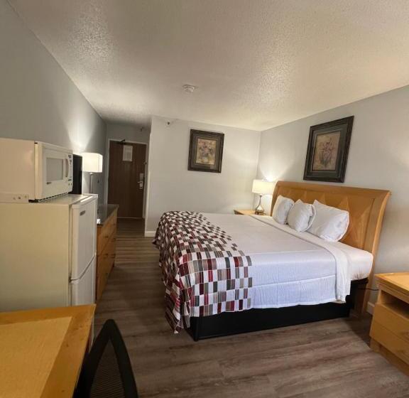 キングサイズベッドのスタンダードルーム, Economy 7 Inn   Norfolk