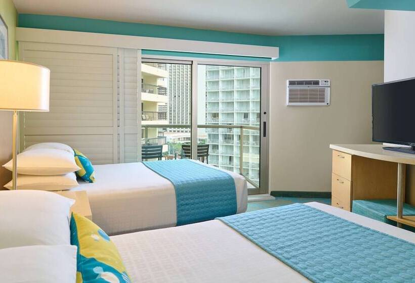 اتاق اساندارد با چشم‌انداز جانبی به دریا, Aston Waikiki Circle
