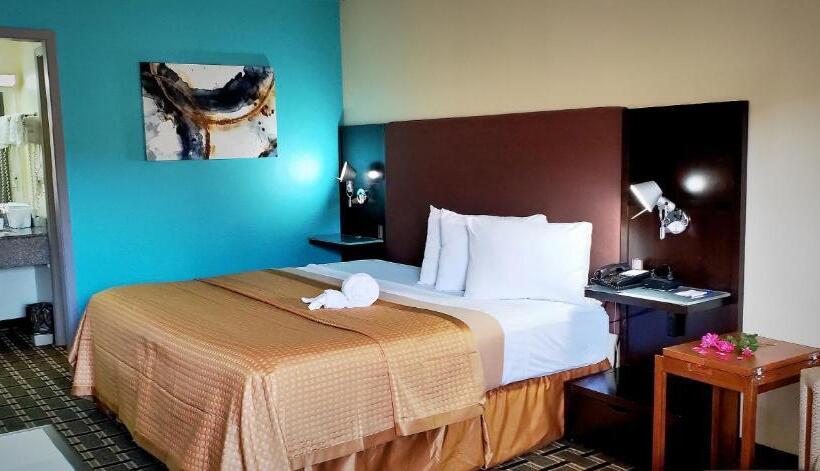 带大床的豪华间, Discovery Inn Lafayette