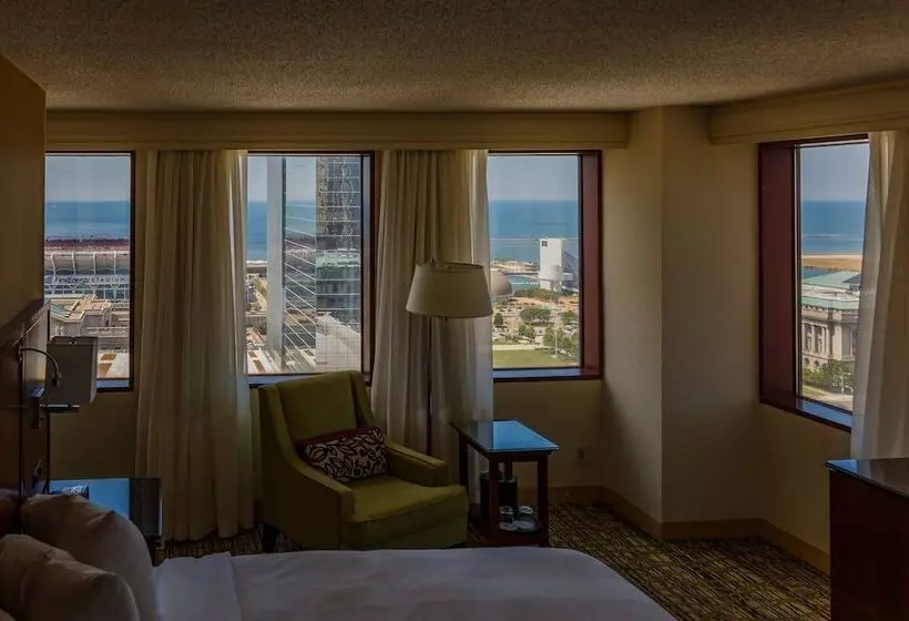 ダブルベッドスタンダードルーム, Cleveland Marriott Downtown At Key Tower