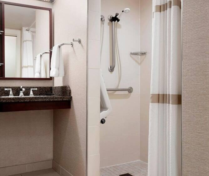 חדר סטנדרט, מיטה זוגית, מותאם לאדם עם מוגבלויות, Cleveland Marriott Downtown At Key Tower