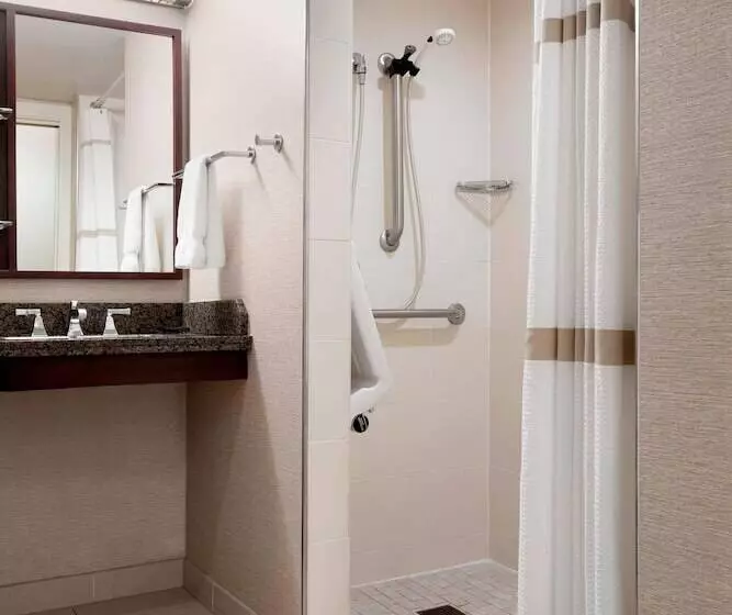 身障者適用ダブルベッド付きスタンダードルーム, Cleveland Marriott Downtown At Key Tower