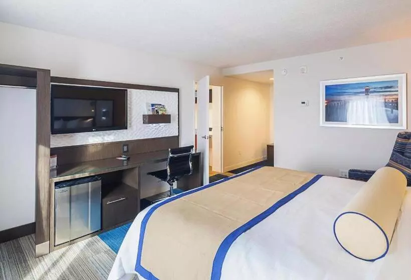 キングサイズベッドのスタンダードルーム, Southbank Hotel By Marriott Jacksonville Riverwalk