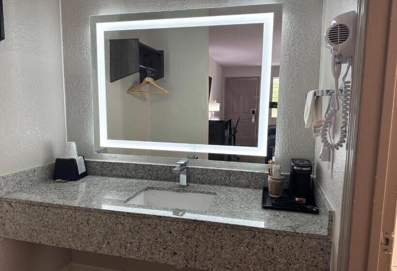 חדר דחוקס עם מיטת קינג, Lakeside Inn